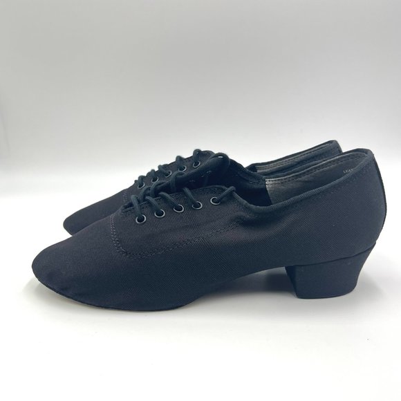 7W 7 WIDE Capezio Womens BR74 Practice Cuban‎ Ballroom Dance Shoes Heels - Picture 6 of 15